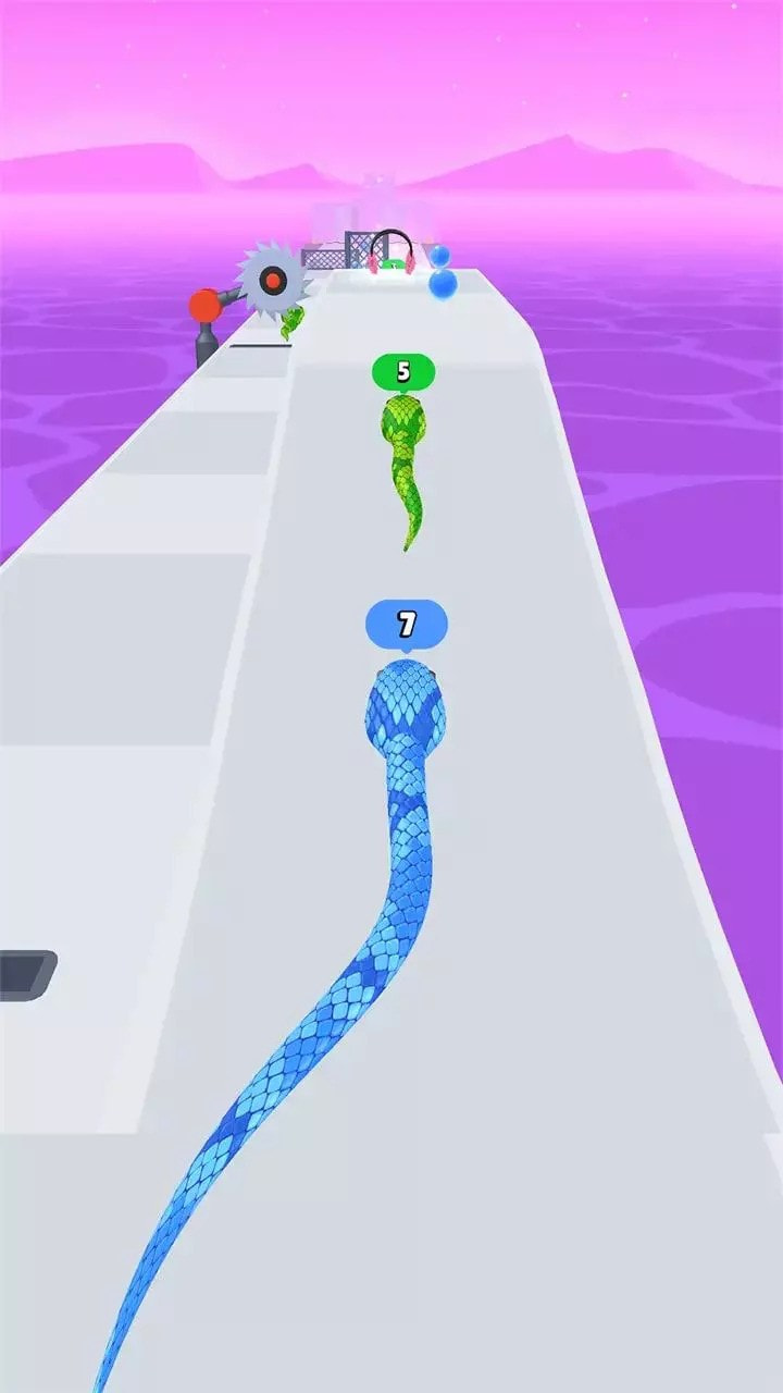 七彩蛇3D竞速0